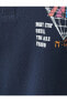 Фото #6 товара Футболка мужская Koton с принтом поло синего цвета из хлопка