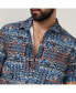 ფოტო #8 პროდუქტის Men's Icy Blue Artistic Bohemian Shirt