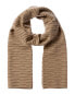 Hannah Rose Tree Bark Stitch Cashmere Scarf Women's Brown