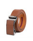 Фото #2 товара Men's Sliding Buckle Adjustable Leather Ratchet Belt