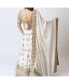 ფოტო #2 პროდუქტის Women's White Lehenga Choli With Pearl Work