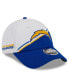 Фото #1 товара Men's White, Blue Los Angeles Chargers 2023 Sideline 9FORTY Adjustable Hat