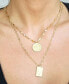 ფოტო #2 პროდუქტის Medallions of Mine Layered Gold Plated Coin Necklace Set