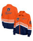 ფოტო #1 პროდუქტის Women's Orange Distressed Auburn Tigers Vintage-Like Throwback Windbreaker Full-Zip Jacket