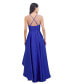 ფოტო #2 პროდუქტის Women's V-Neck Sleeveless High-Low Gown