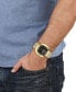 ფოტო #4 პროდუქტის Men's Three-Hand Quartz You and Me Gold-Tone Stainless Steel Bracelet 41mm