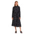 SELECTED Walda Aop Long Sleeve Midi Dress