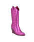 Metallic Magenta Faux Leather