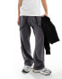 Фото #1 товара ADPT wide leg sweat joggers in grey acid wash