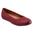 Softwalk Sonoma S1862-662 Womens Burgundy Extra Wide Ballet Flats Shoes 7