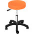 Фото #3 товара Taboret stołek kosmetyczny obrotowy na kółkach Physa AVERSA - pomarańczowy