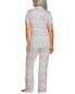 Фото #2 товара Cosabella 2Pc Bella Top & Pant Pajama Set Women's Grey Xs