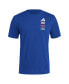 Фото #3 товара Men's Royal Kansas Jayhawks Reverse Retro Baseball 2 Hit T-Shirt