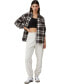 Фото #4 товара Women's Boyfriend Flannel Shirt