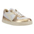 Фото #2 товара Diadora Mi Basket Low Metallic Dirty Lace Up Mens Gold, White Sneakers Casual S