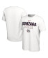 Фото #1 товара Men's White Gonzaga Bulldogs On Court Bench T-shirt