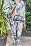 SATIN PRINT TROUSERS