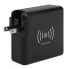 Фото #4 товара Manhattan 4-in-1 Travel Wall Charger and Powerbank 8,000 mAh - USA/UK/Euro 2-pin Plugs - Output: 1x USB-C - 2x USB-A ports and Wireless Charging Pad (5W) - Black - Box - 5 V - 3 A - Black
