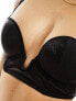 Bluebella Thena padded glitter push up bra in black