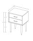 Фото #7 товара 20" Two-Drawer Side Table - White