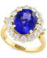 ფოტო #1 პროდუქტის EFFY® Limited Edition Tanzanite (4-3/4 ct. t.w.) & Diamond (1-3/8 ct. t.w.) Halo Ring in 14k Gold