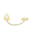 Women's Gold Minimal Metallic Chain Ring