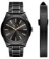 ფოტო #1 პროდუქტის Men's Stainless Steel Bracelet Watch 44mm AX7102 Gift Set