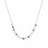 Elegant silver necklace with cubic zirconia RZCU65