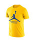 Фото #1 товара Nike Men's Gold Golden State Warriors Essential Jumpman T-Shirt