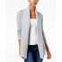 Charter Club Women's Shawl Collar Cardigan Completer Marled Gray Heather PL