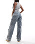 Фото #5 товара Liquor N Poker baggy fit jeans in blue acid wash