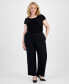 ფოტო #3 პროდუქტის Plus Size Modern Dress Pants