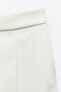 High-waist satin trousers