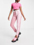 Фото #1 товара Daisy Street high waisted mom jeans in pink & red gingham mix