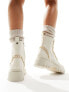 River Island chain detail ankle boot in cream