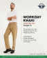 ფოტო #3 პროდუქტის Men's Workday Smart 360 Flex Straight Fit Khaki Stretch Pants