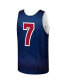 ფოტო #4 პროდუქტის Men's Larry Bird Navy USA Basketball Training 1992 Dream Team Authentic Reversible Practice Jersey