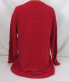 Style & Co Women's Scoop Neck Long Sleeve Hi Lo Ribbed Sweater Red L