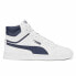 Фото #1 товара Puma Shuffle Mid Lace Up Mens White Sneakers Casual Shoes 38074814