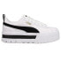 Фото #1 товара Puma Mayze Leather Platform Womens White Sneakers Casual Shoes 38198301