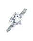 Фото #1 товара Кольцо Bling Jewelry Romantic Classic Heart CZ.