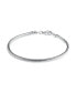 ფოტო #4 პროდუქტის Snake Chain Starter Charm Fits European Beads Bracelet For Women Teen Strong .925 Sterling Silver Lobster Claw Clasp