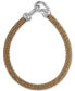 Woven Bracelet in Matte Ion-Plated Stainless Steel, Created for Macy's