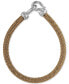 ფოტო #2 პროდუქტის Woven Bracelet in Matte Ion-Plated Stainless Steel, Created for Macy's