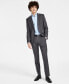Фото #7 товара Men's Modern-Fit Wool Superflex Suit Separate Pants