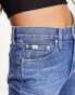 Фото #10 товара Calvin Klein Jeans high rise straight leg jeans in dark wash