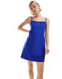 Calvin Klein Jeans Milano strappy mini dress in cobalt blue