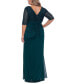 Фото #2 товара Plus Size V-Neck Gown