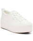 Фото #1 товара Women's Skyler Canvas Lace-Up Platform Casual Sneakers from Finish Line