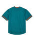 Фото #4 товара Men's Aqua Miami Dolphins Jumbotron 3.0 Mesh V-Neck T-shirt